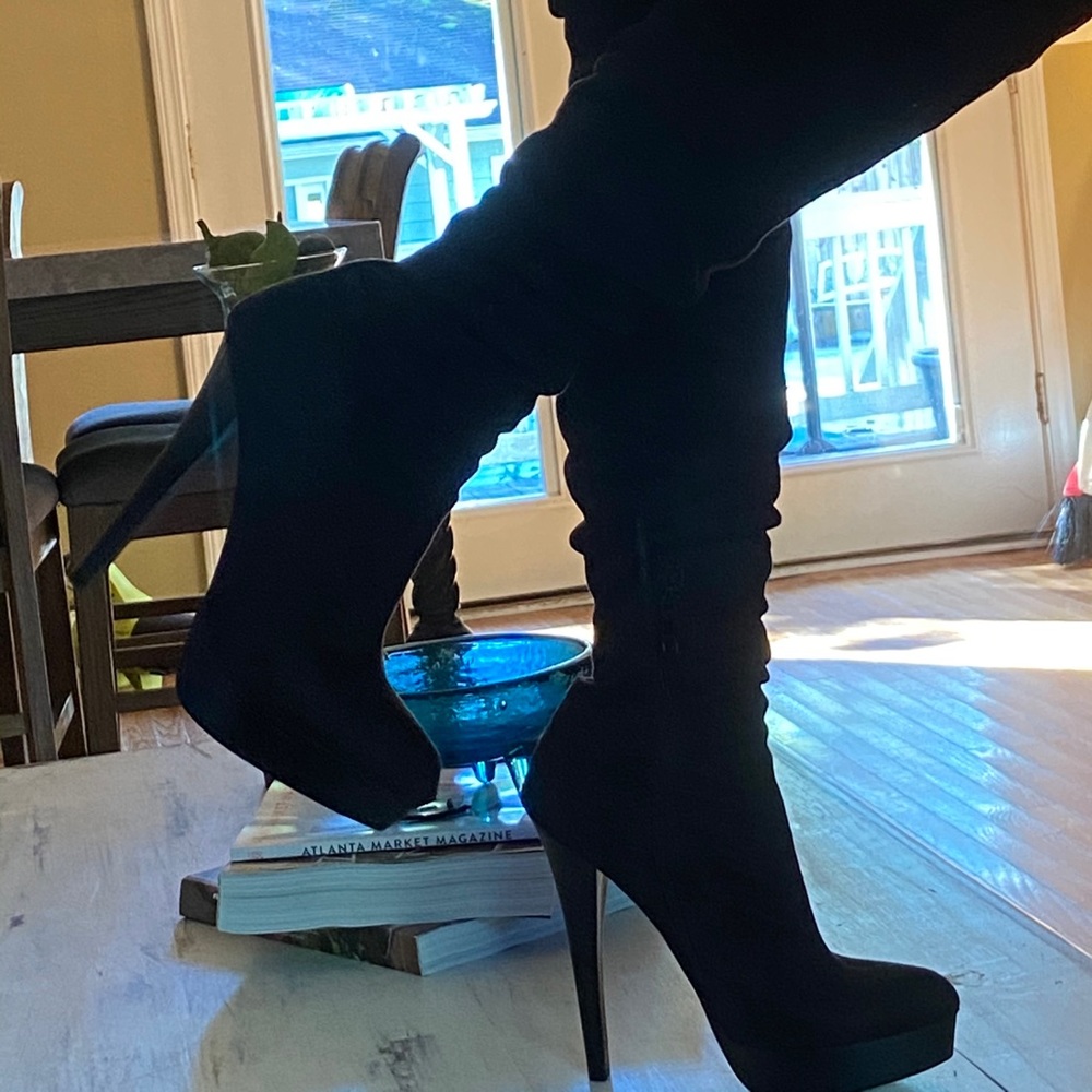 Bebe Boots Black high heels